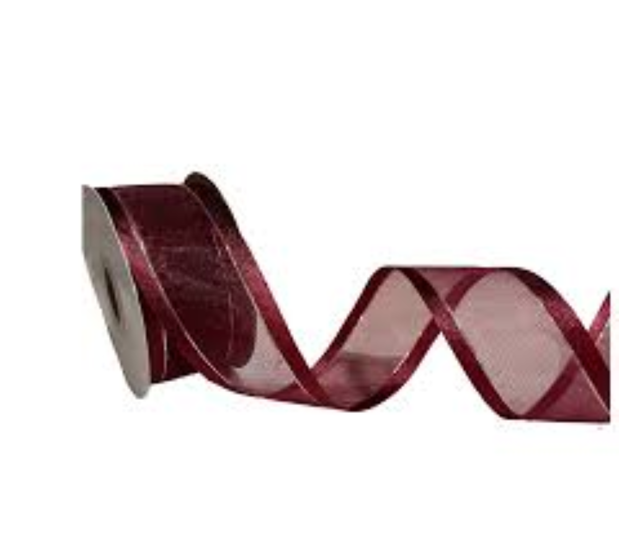 GERMAR RIBBON BURGUNDRY METALIC RED